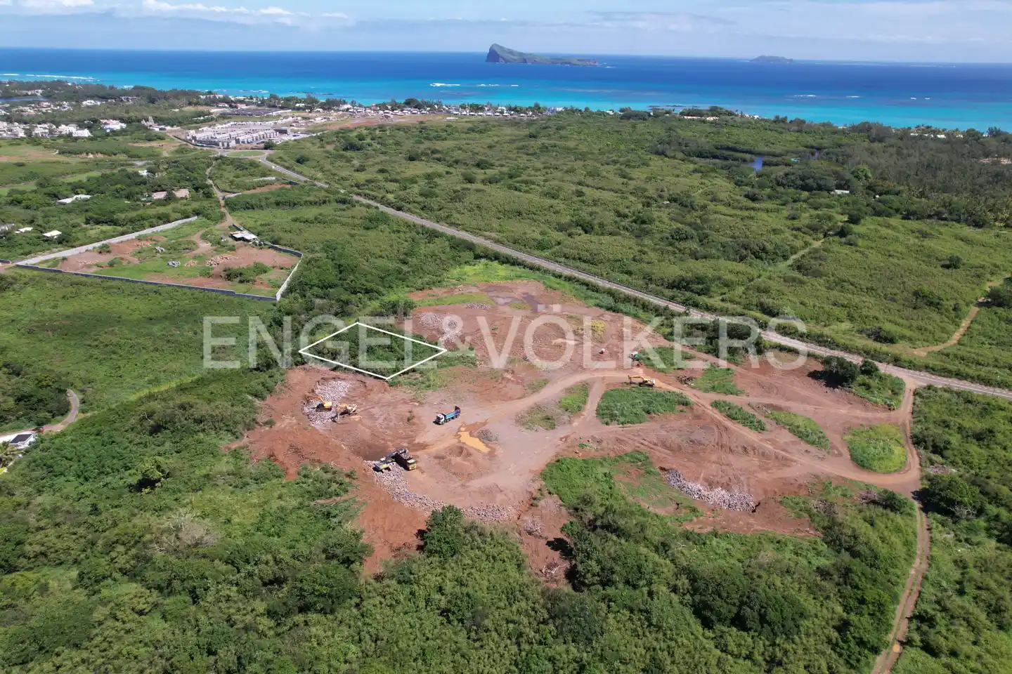 Plot of land near the sea