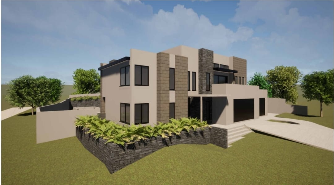 Modern luxury home with premium finishes, pool, and elegant